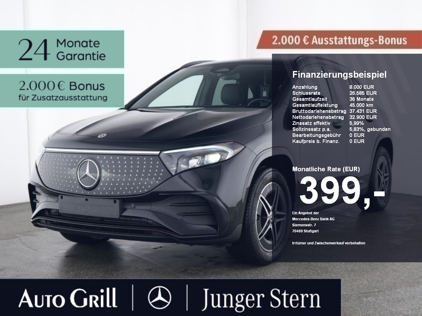 Mercedes-Benz EQA 250 AMG Night Lenkhzg