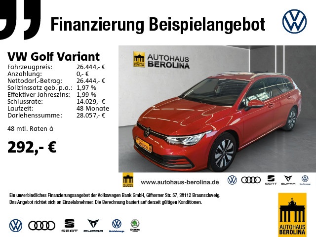 Golf VIII Variant 1.0 eTSI Move DSG *ACC*PDC*