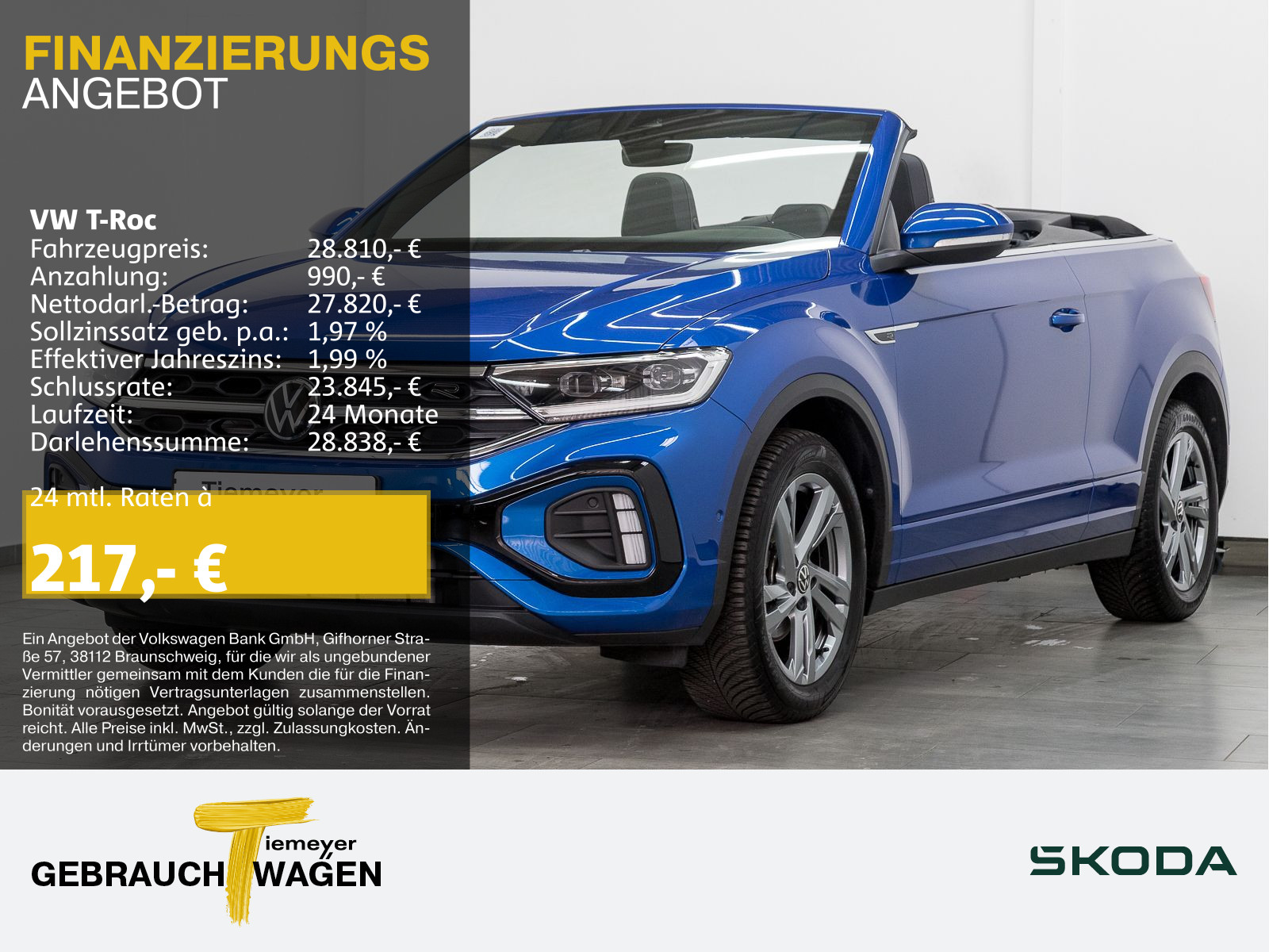 T-Roc Cabrio 1.5 TSI R-LINE ST.HEIZ LED+ SITZHZ VIRTUAL