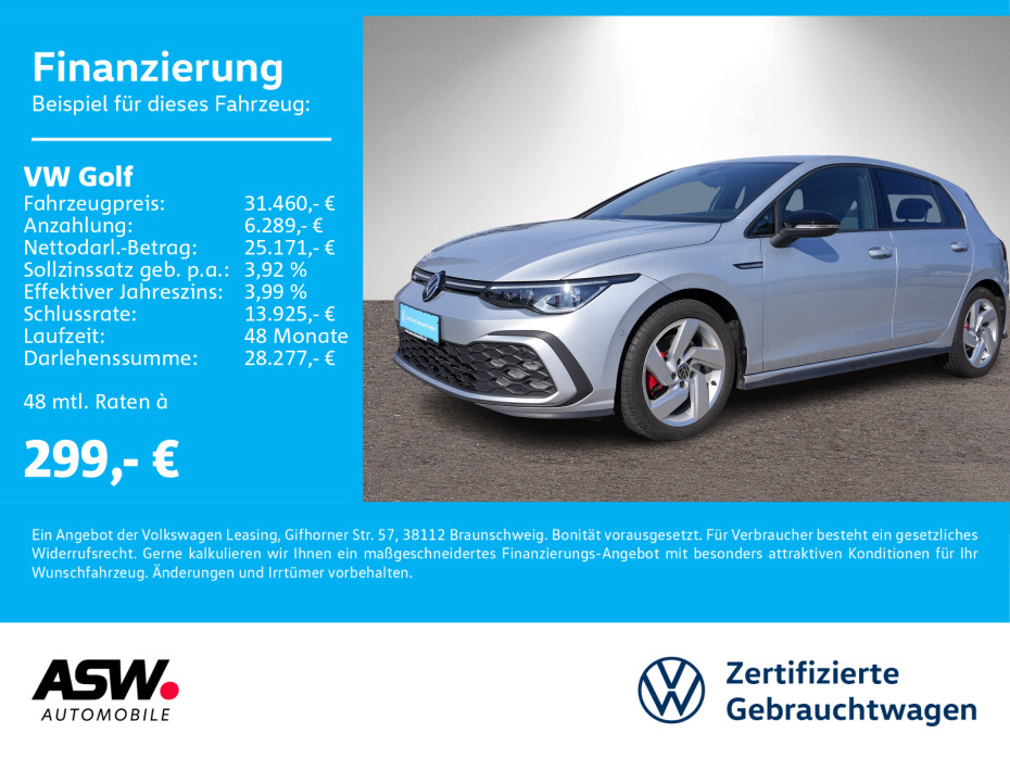 Golf GTD 2.0 TDI DSG Navi LED ACC HUD RFK