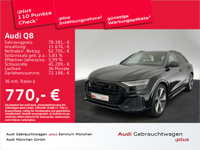 Q8 50 TDI qu. S line HD-Matrix/AHK/Kameras