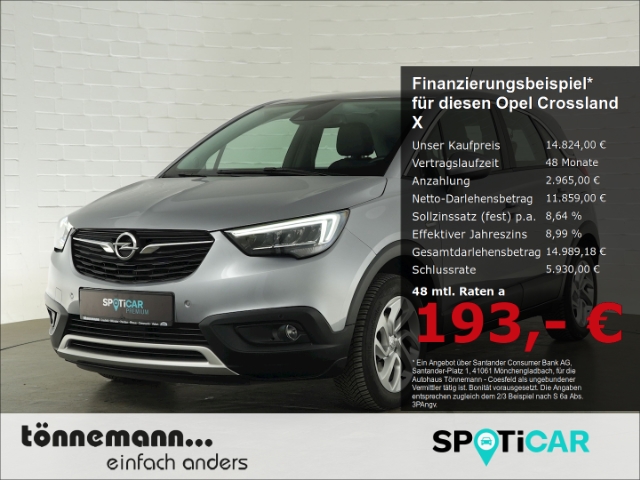 Crossland X INNOVATION+AHK+RÜCKFAHKAMERA+ALLWETTERREIFEN+PARKPILOT