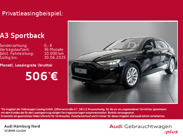 A3 Sportback 35 TDI S tronic Klima Sitzhzg LED