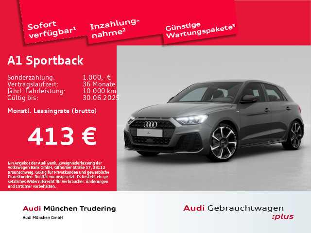 A1 Sportback 35 TFSI S tronic S line/LED/Infotainment plus/Opitkpaket schwarz