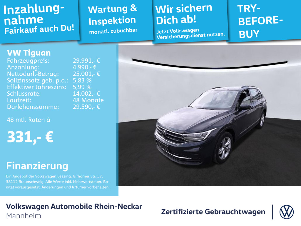 Tiguan 2.0 TDI Life DSG 4Motion Navi AHK Kamera uvm