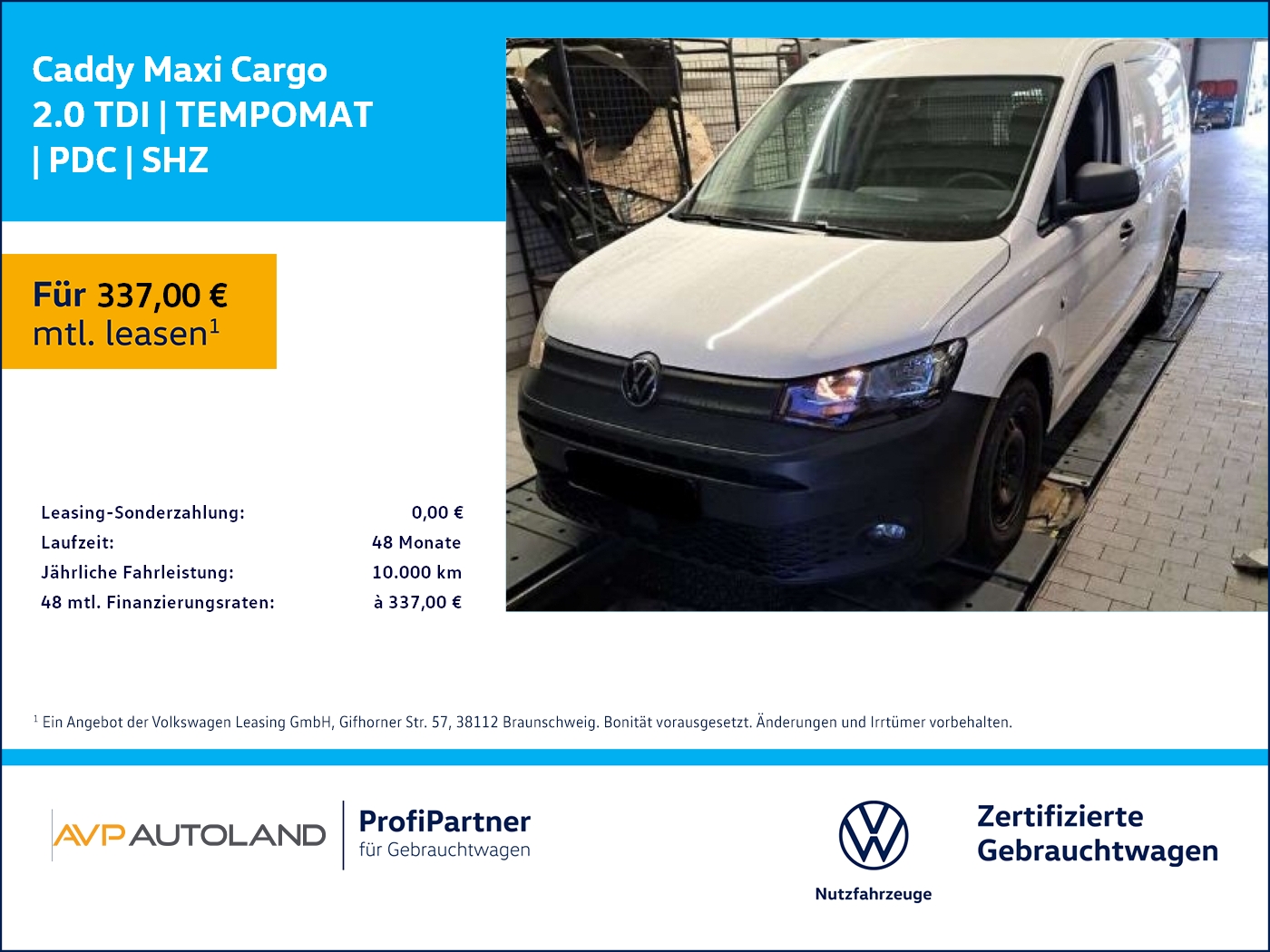 Caddy Maxi Cargo 2.0 TDI | TEMPOMAT | PDC | SHZ