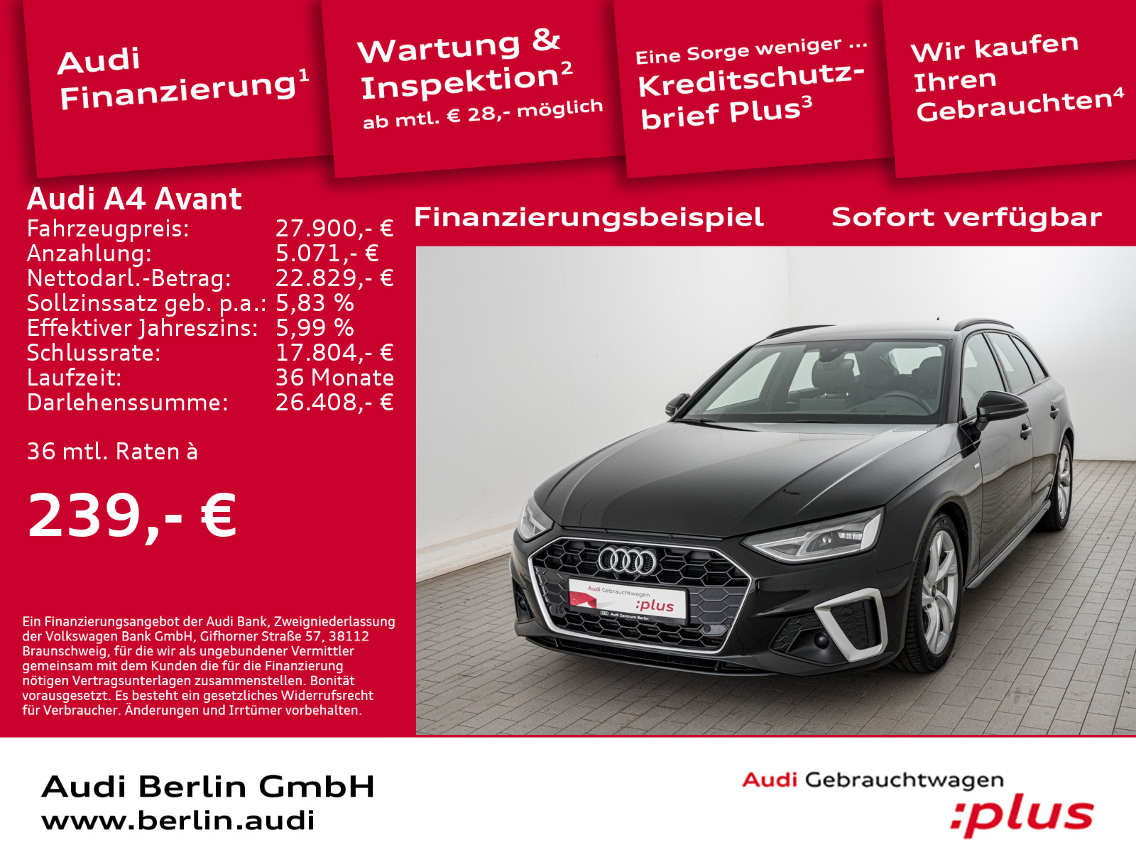 Audi A4 Avant S line 40 TFSI