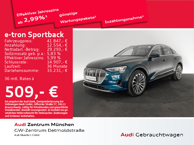 Audi e-tron Sportback 55 qu advanced