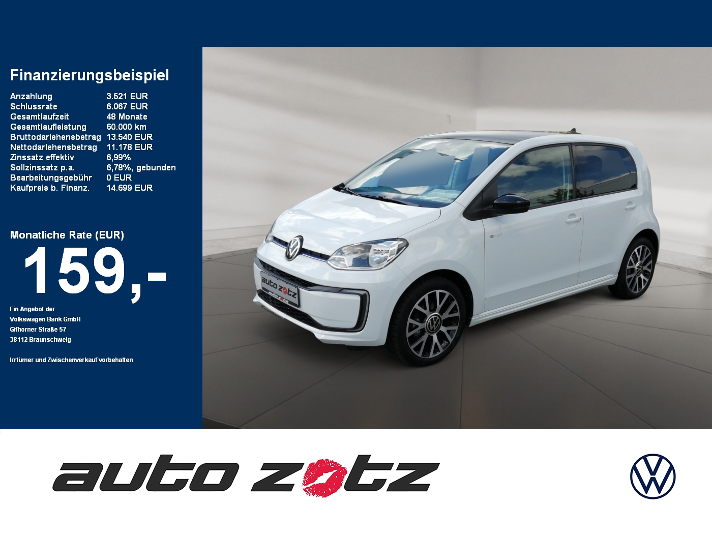 Volkswagen up 2.3 e-up Style 3kWh