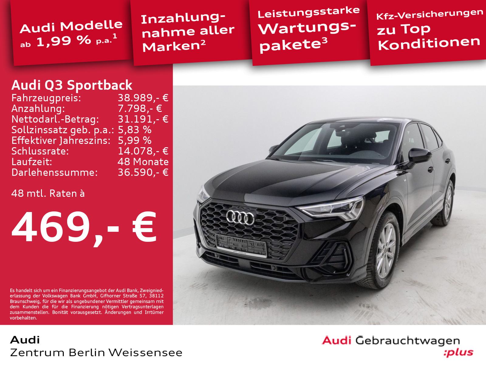 Q3 Sportback 35 TFSI S-TRO*S-LINE*LED*APP*NAVI**