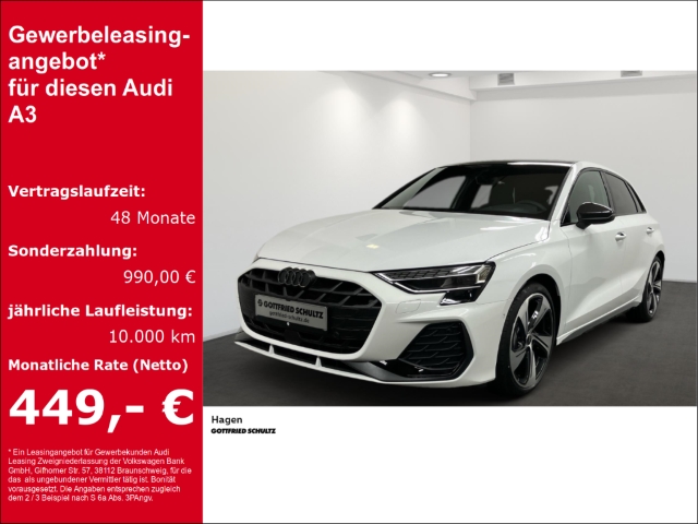 A3 Sportback S-Line 35 TFSI Optikpaket Schwarz+Carbon