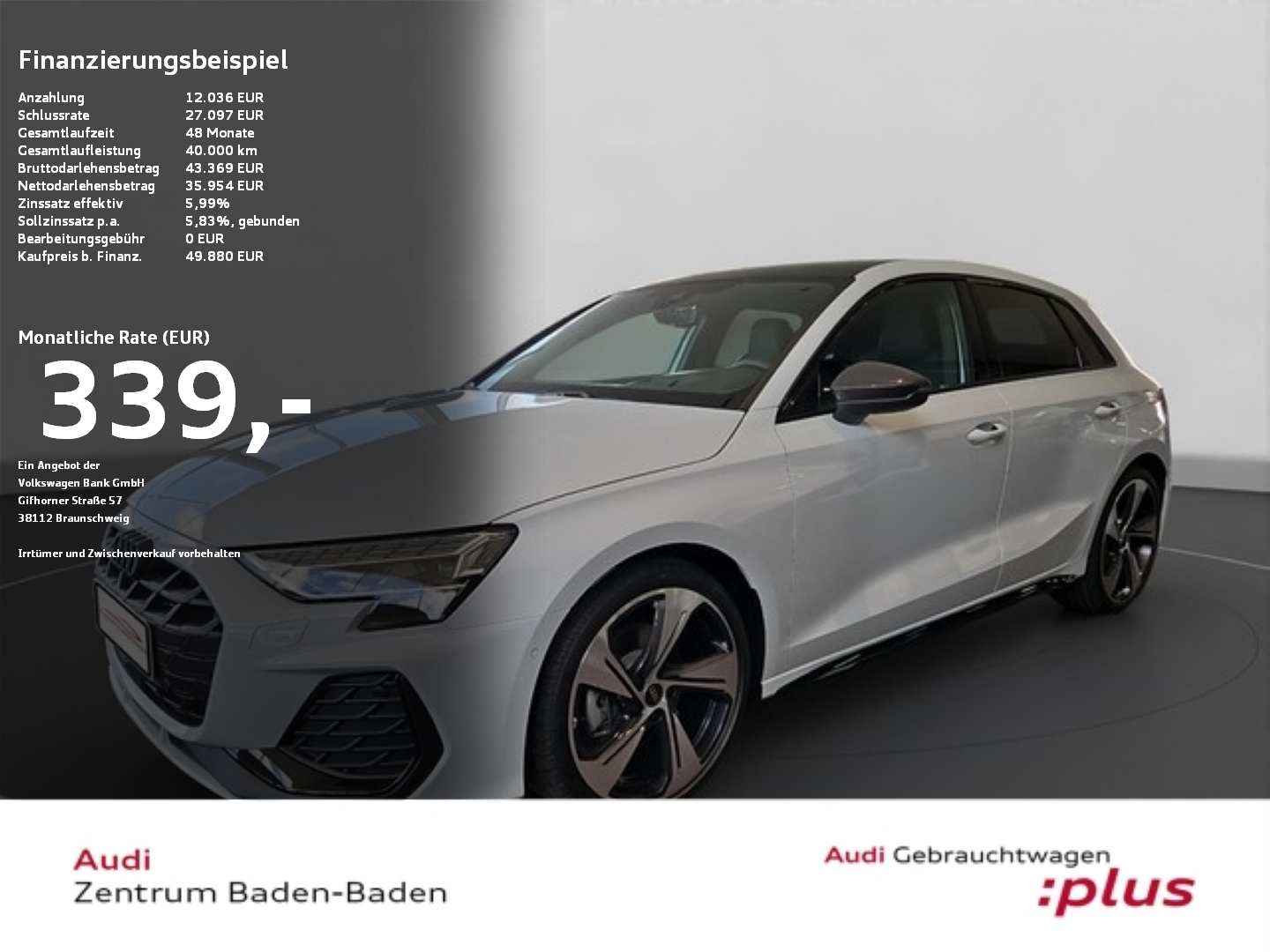 A3 Sportback S line 35 TFSI