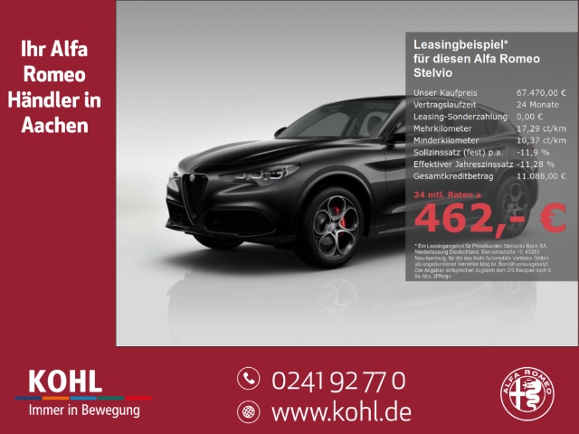 Stelvio Veloce Q4 2.0 Turbo Panorama Memory Navi LED