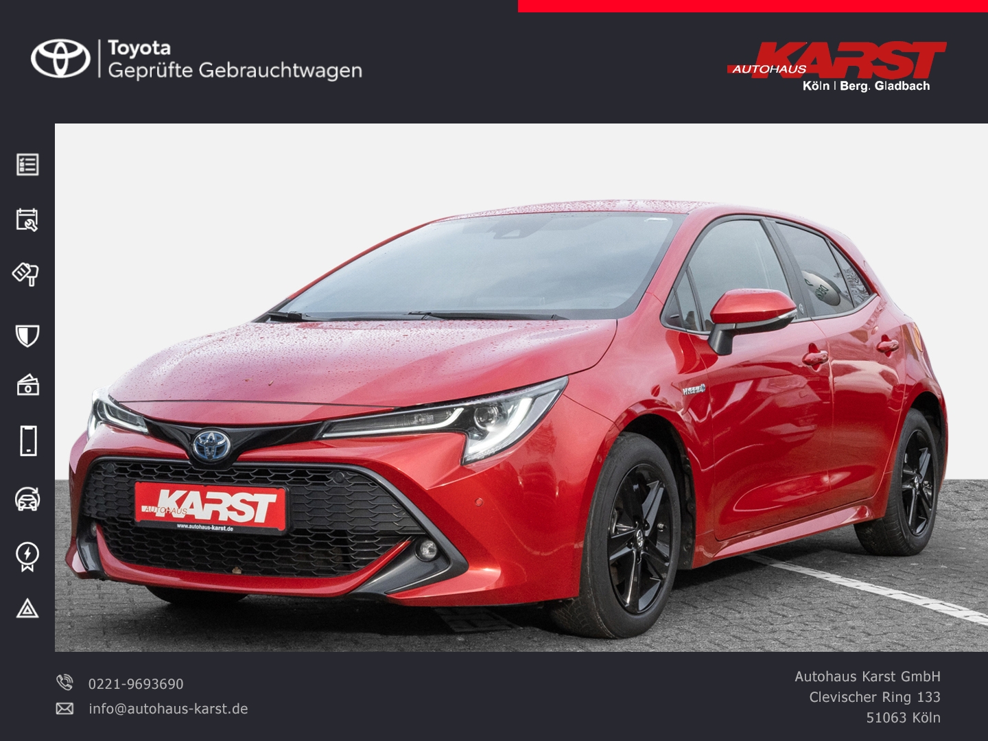 Corolla 1.8 l Hybrid Team D Kamera, CarPlay