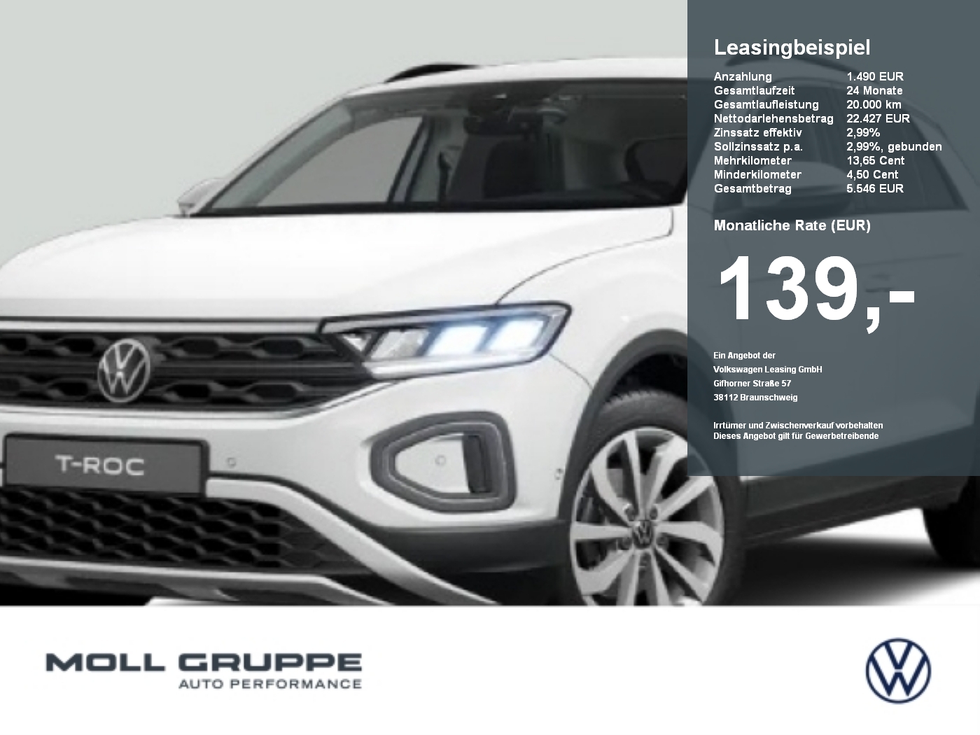 Volkswagen T-Roc 1.0 l TSI Life
