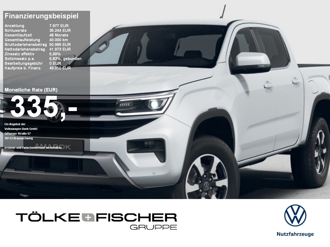 Amarok Style DC Motor: 2.0 TDI 10-Gang Automatik