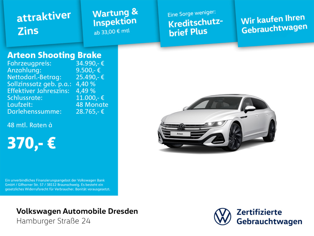 Arteon Shooting Brake R-Line 2.0 TSI DSG IQ DCC