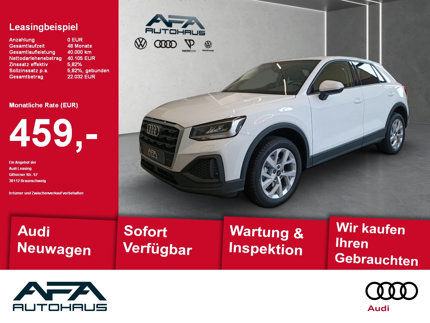Q2 1.5 TFSI LED*2 Zonen*Tempomat