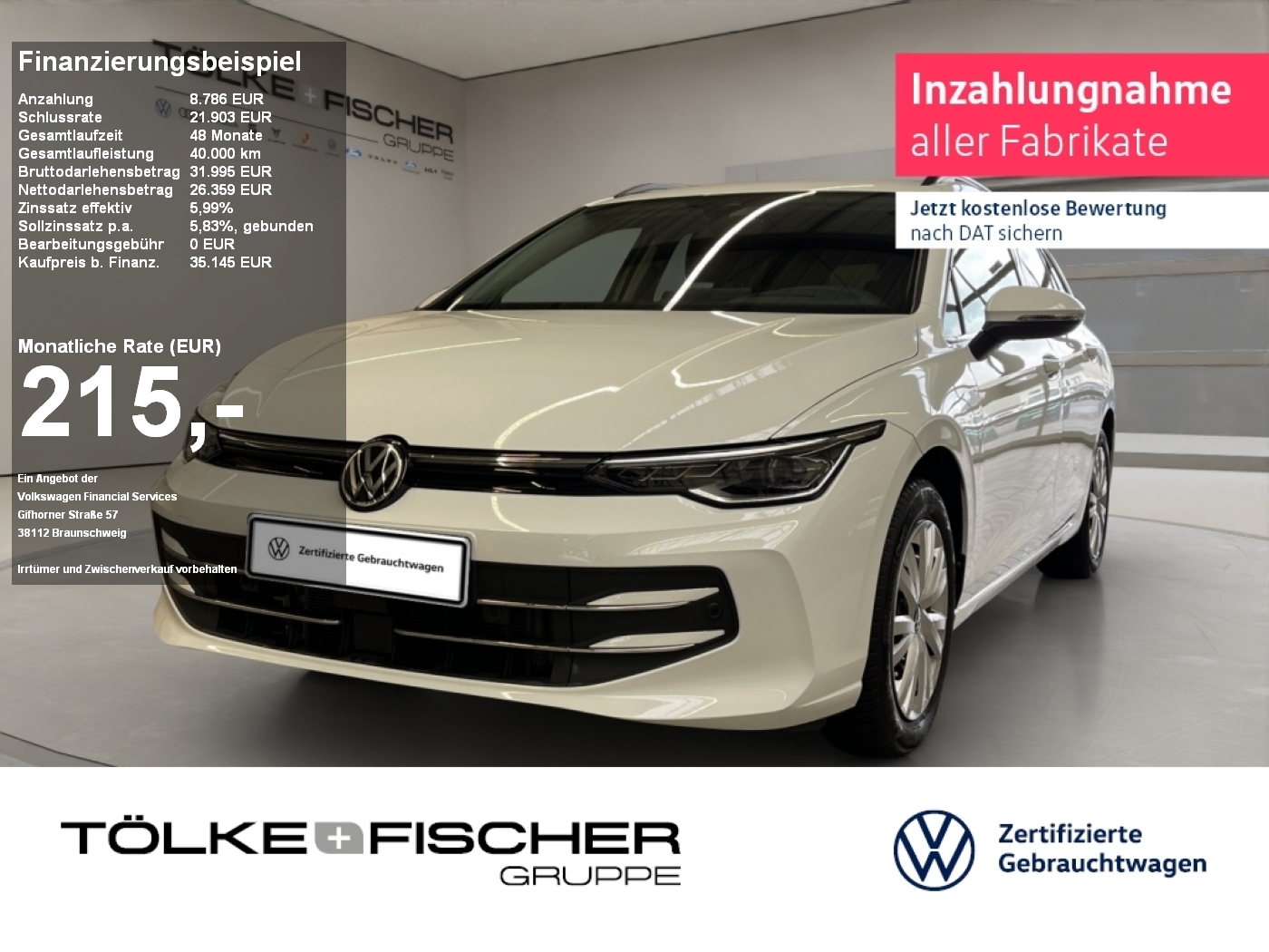 Golf VIII Variant 1.5 eTSI  W Style AHK Virtual