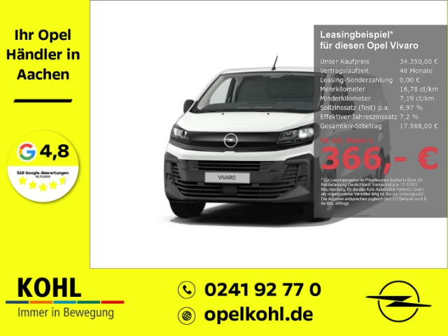 Opel Vivaro 2.0 Lang 145