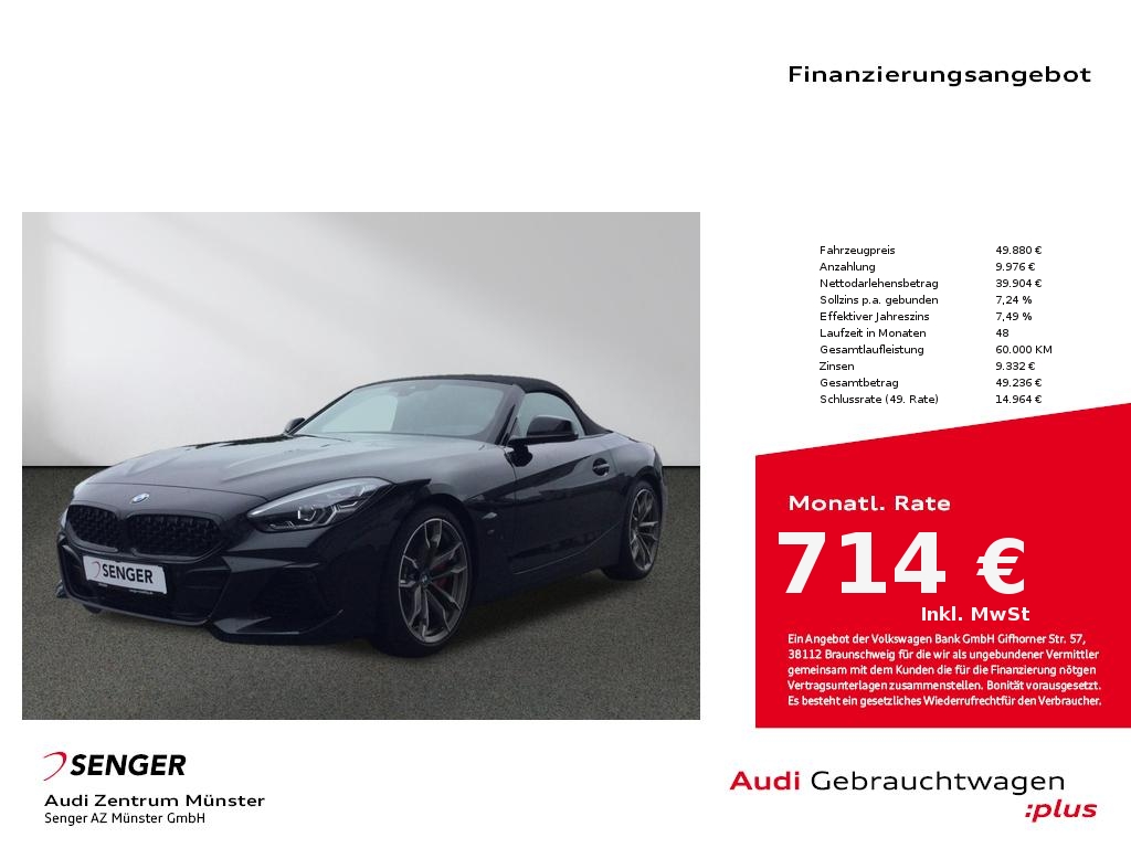 Z4 M40 i Leder Steptronic Bluetooth Euro 6d-Temp