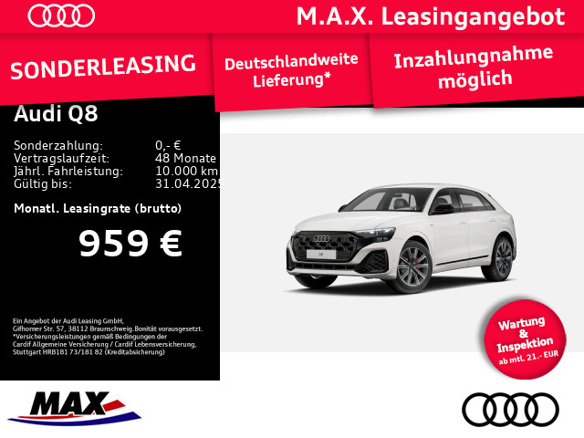 Q8 S-LINE 60 TFSI e quattro #FREI KONFUGIERBAR#