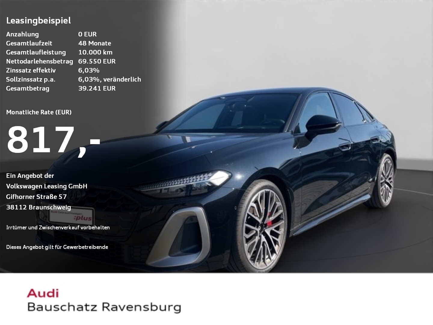 Audi A5 Limousine TDI quattro edition one