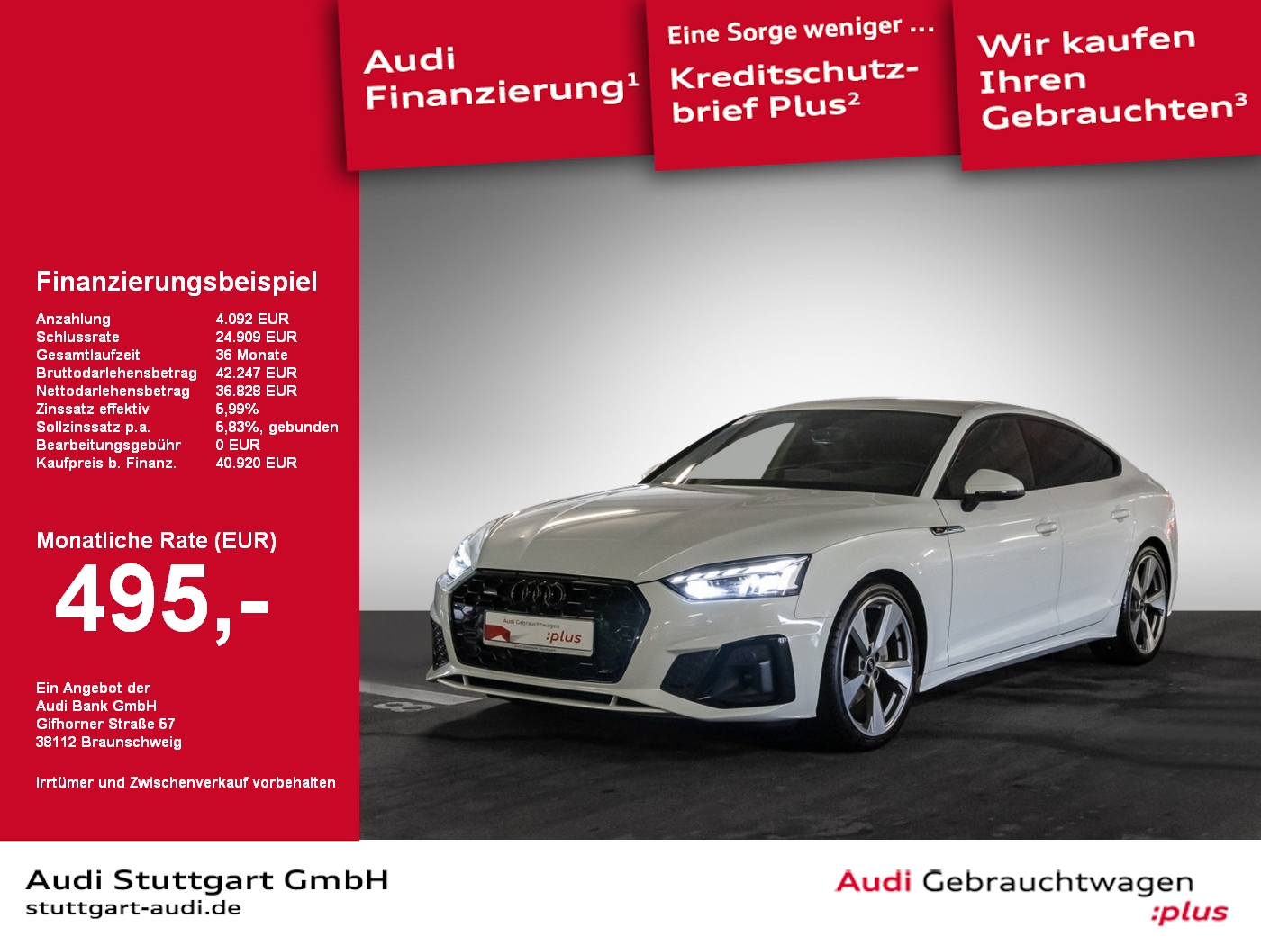 Audi A5 40 TDI quattro S line Massage °