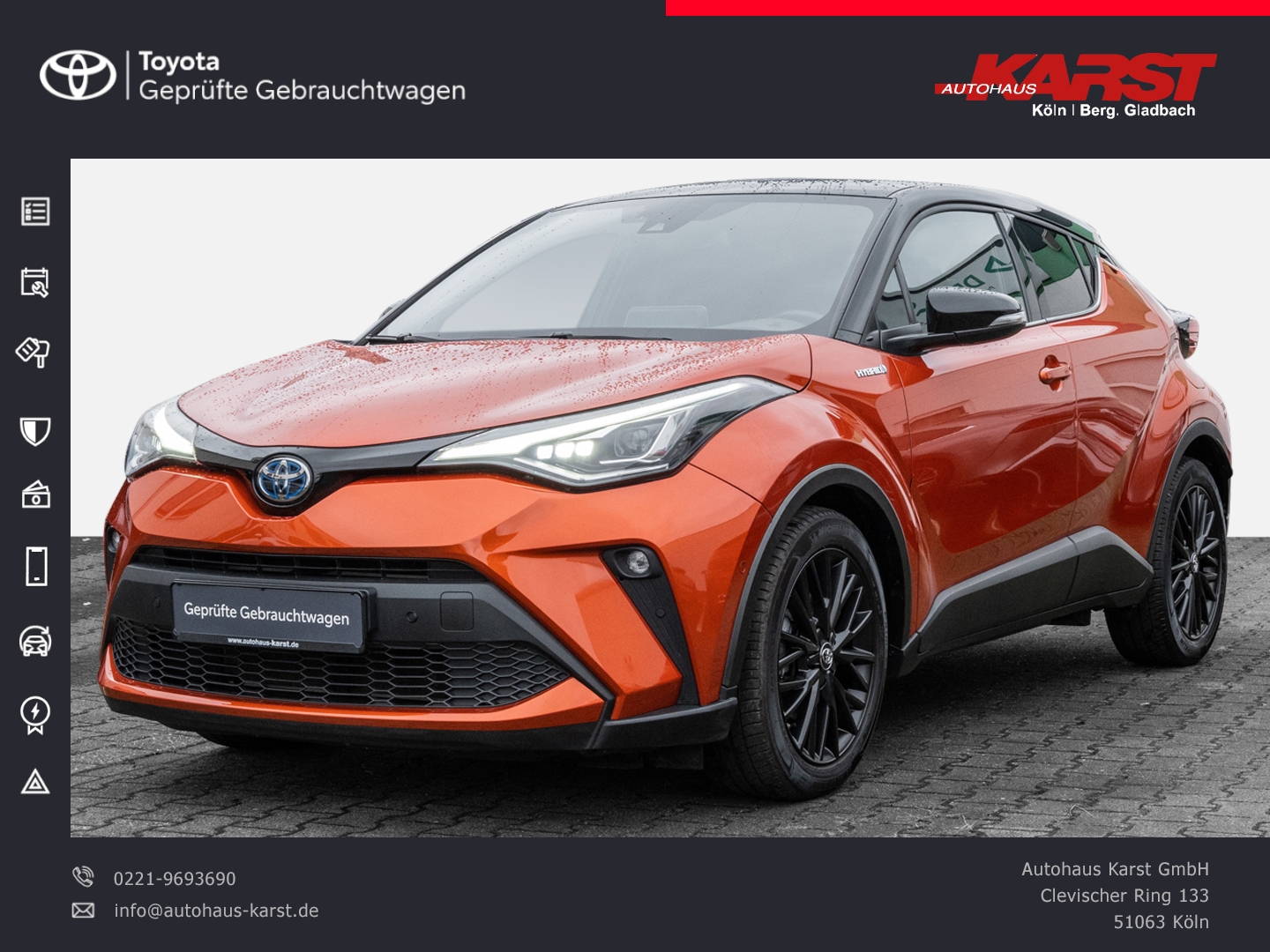 C-HR 2.0 Hybrid Orange Edt NAVI,PDC v+h,CARPLAY