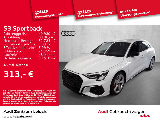 Audi S3 Sportback TFSI Business Parken