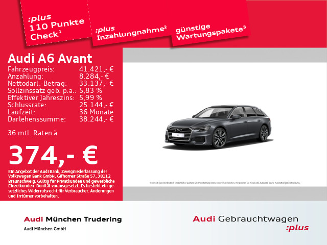 Audi A6 Avant 40 TDI Sport Assisten-Paket Stadt