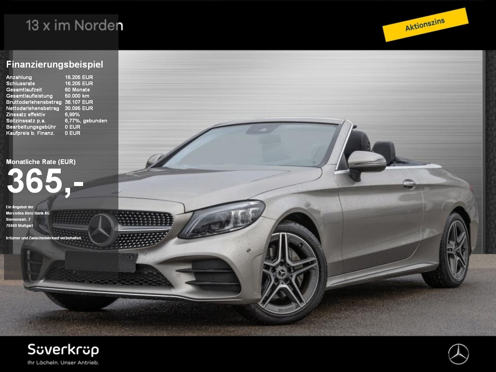 C 200 Cabriolet , BURM AMG SPUR DISTR COMAND