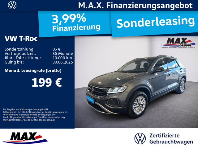 T-Roc 1.0 TSI LIFE LED+NAVI+DIGI CP+KLIMA+WINTER