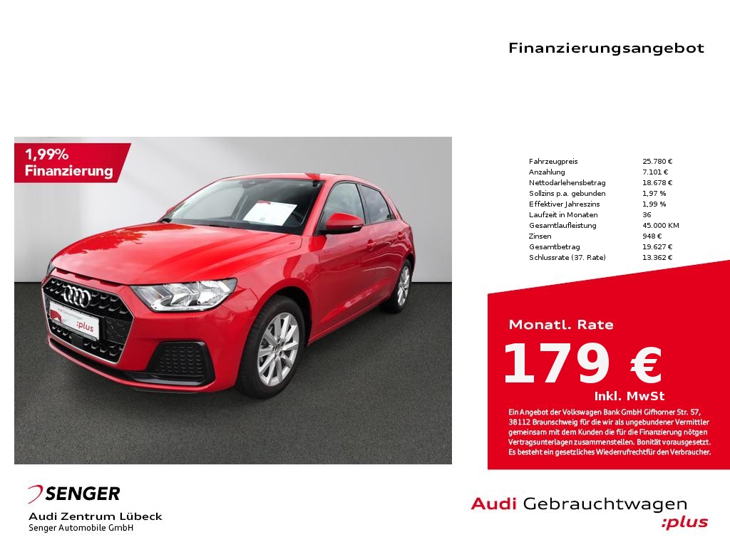 A1 Sportback Advanced 25 TFSI Paket