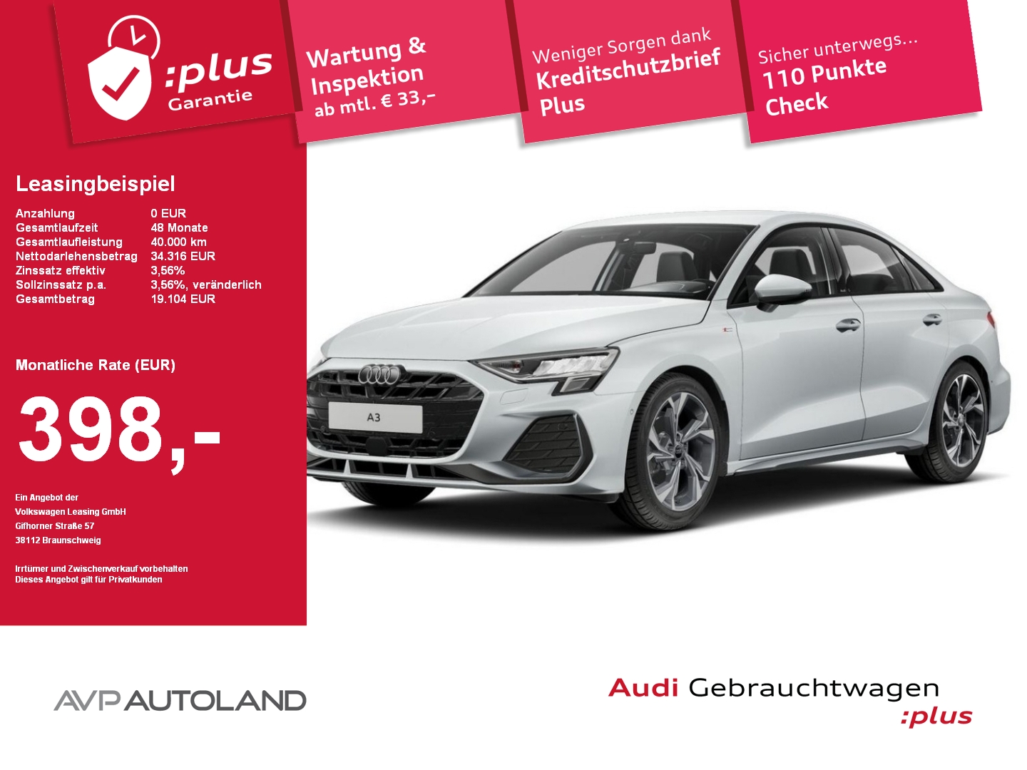 A3 Limousine 35 TFSI S tronic S line Facelift