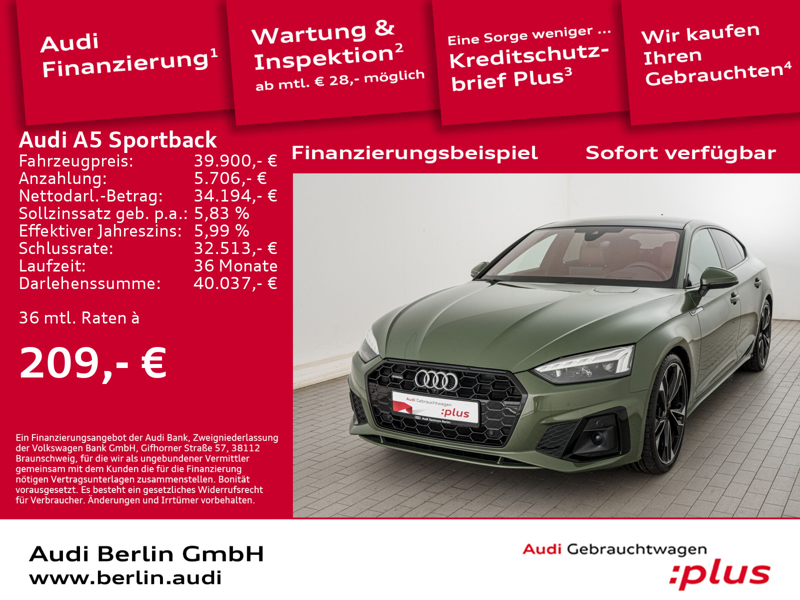 Audi A5 Sportback S line 50 TDI qu