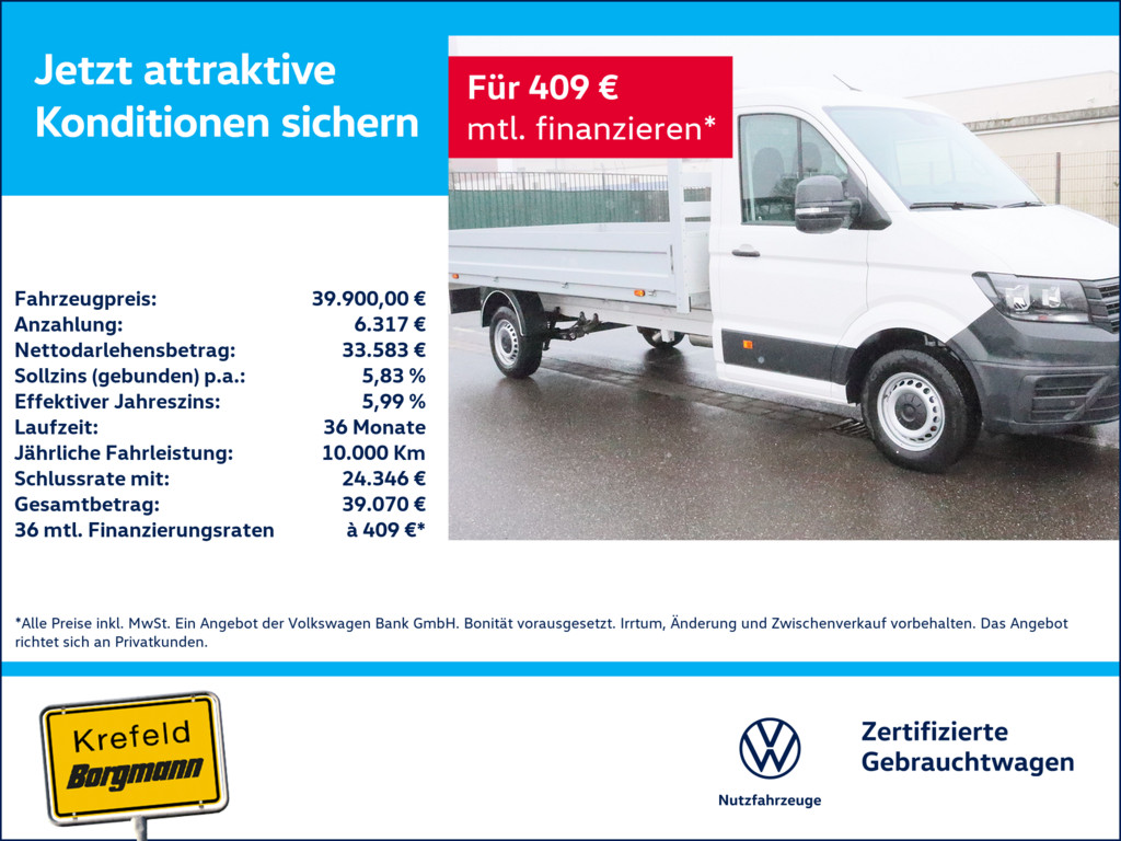 Crafter 35 2.0 TDI Pritsche L3