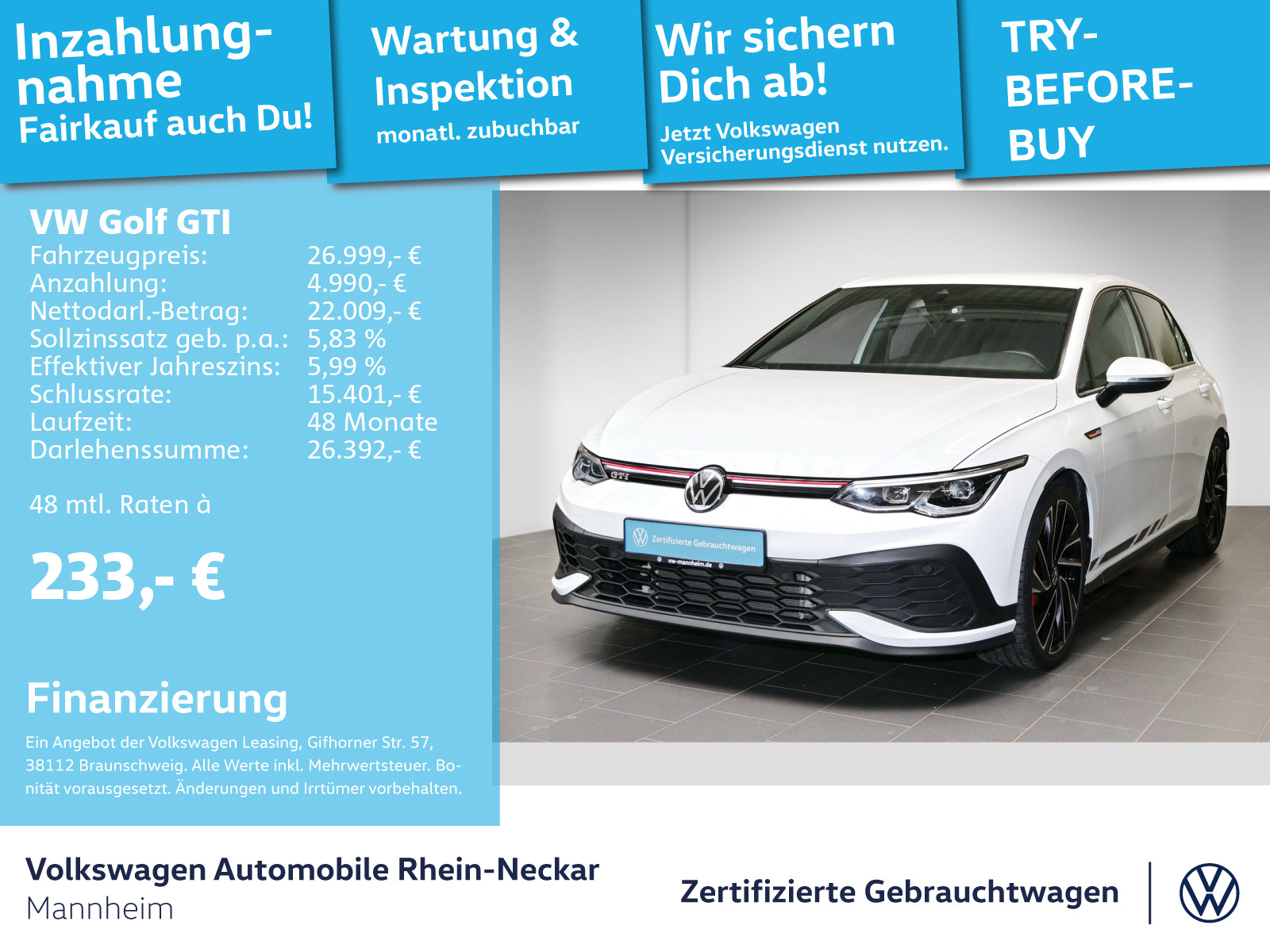 Volkswagen Golf 2.0 TSI VIII GTI Clubsport