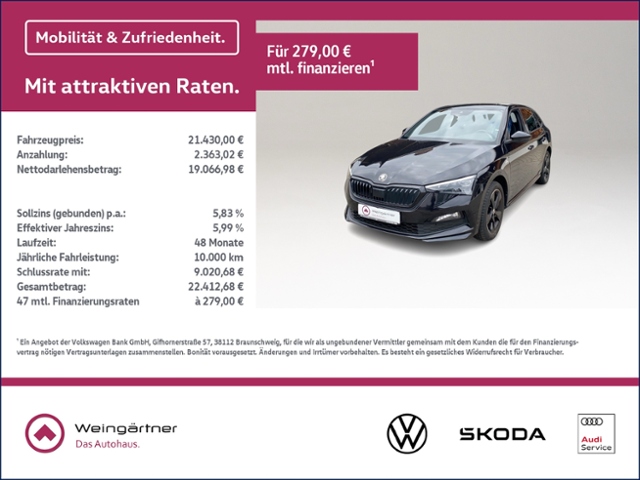 Skoda Scala 1.5 TSI Monte