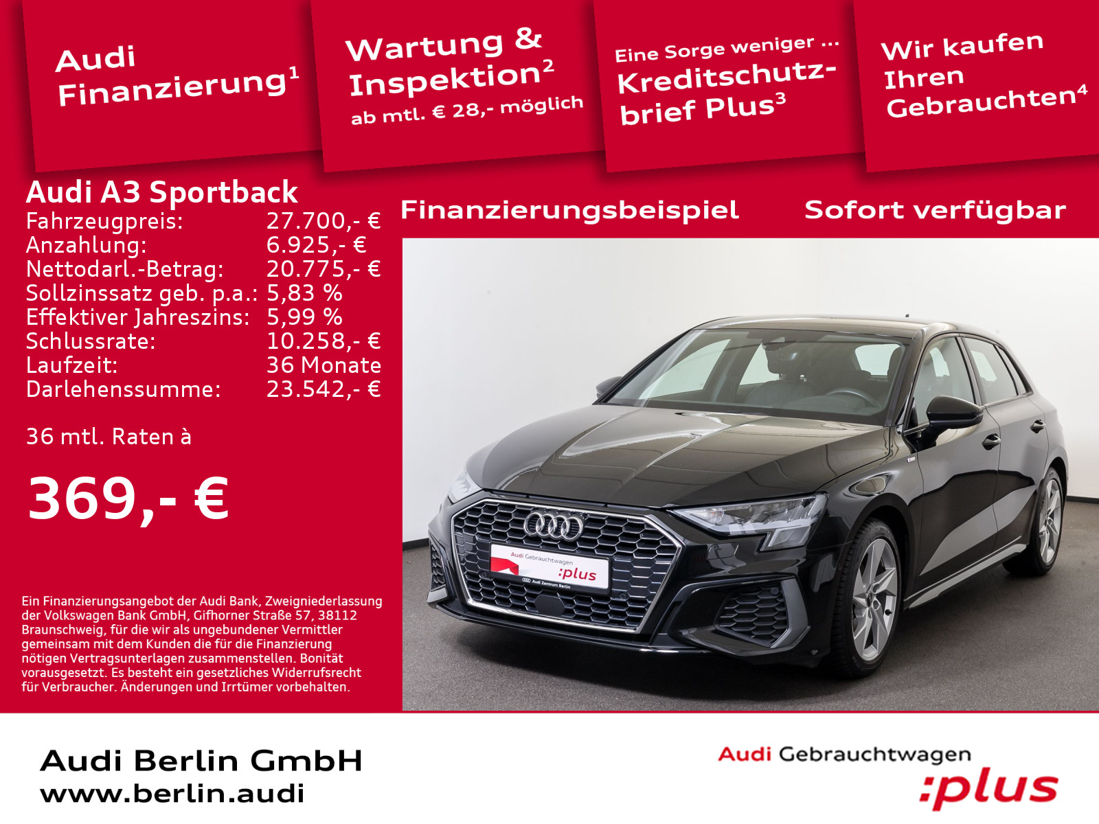A3 Sportback S line 35 TFSI S tr. SITZHZG PDC