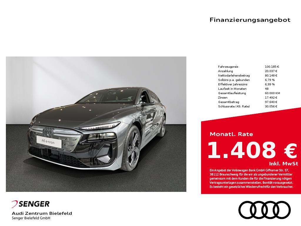 A6 Avant e-tron performance Memory-Paket Navi 