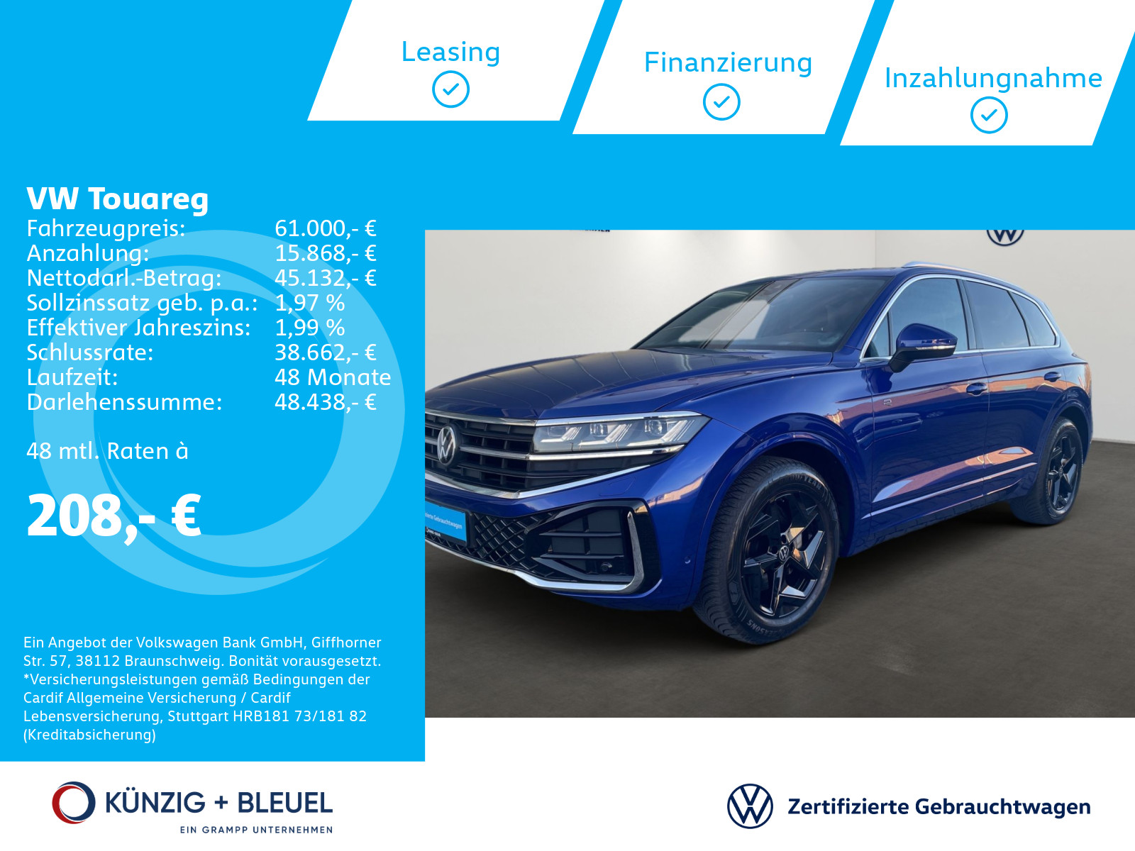 Touareg R-Line 3,0 TDI DSG*Nav*AHK*Kam*HuD*Niveau*