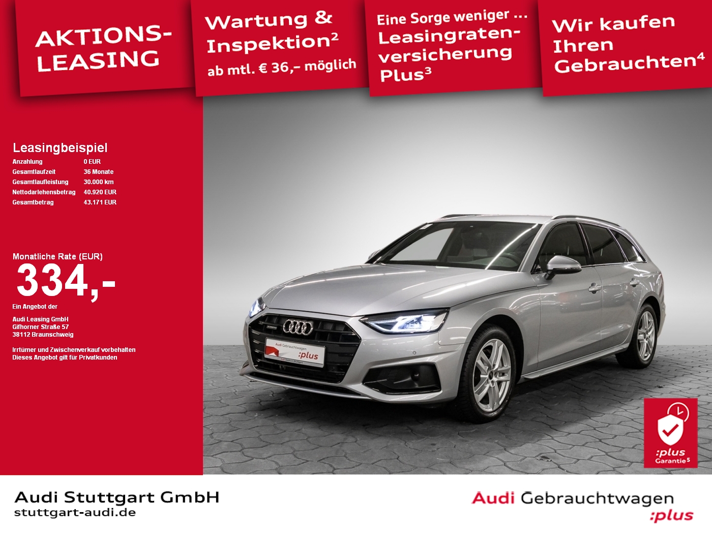A4 Avant advanced 40 TDI quattro S tronic SHZ
