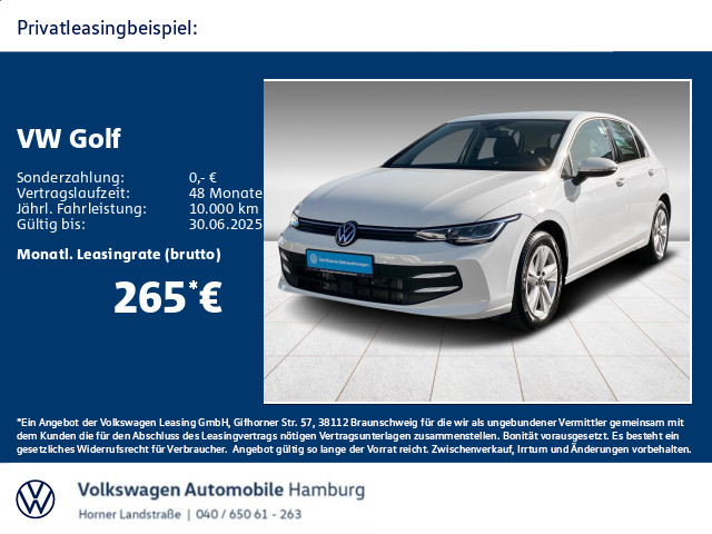 Golf VIII 1.5 TSI Life AHK PDC Klima