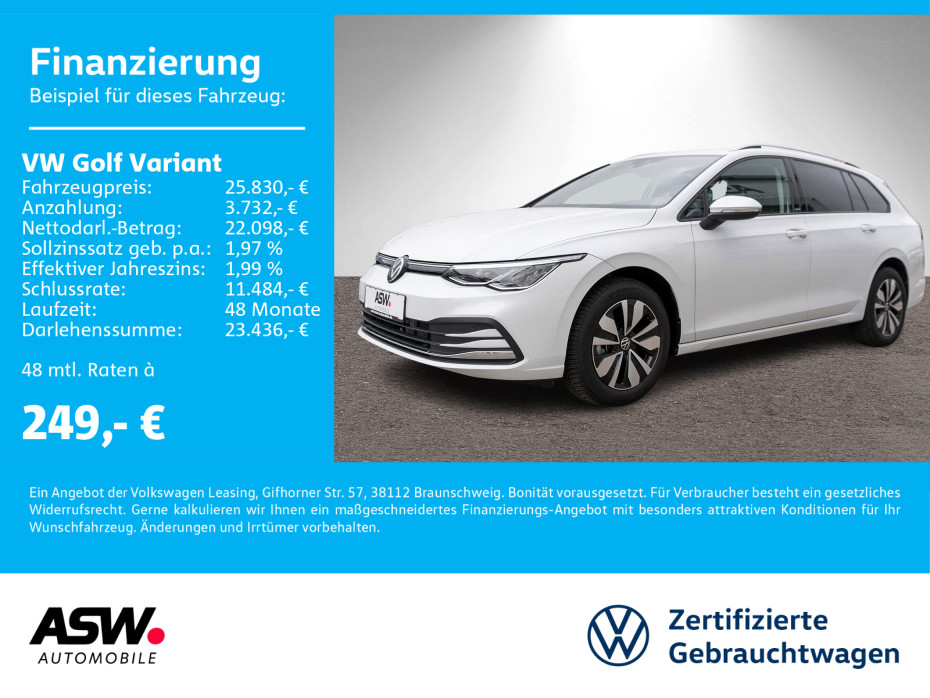 Golf Variant MOVE 1.5TSI LED Navi PDC SHZ AHK