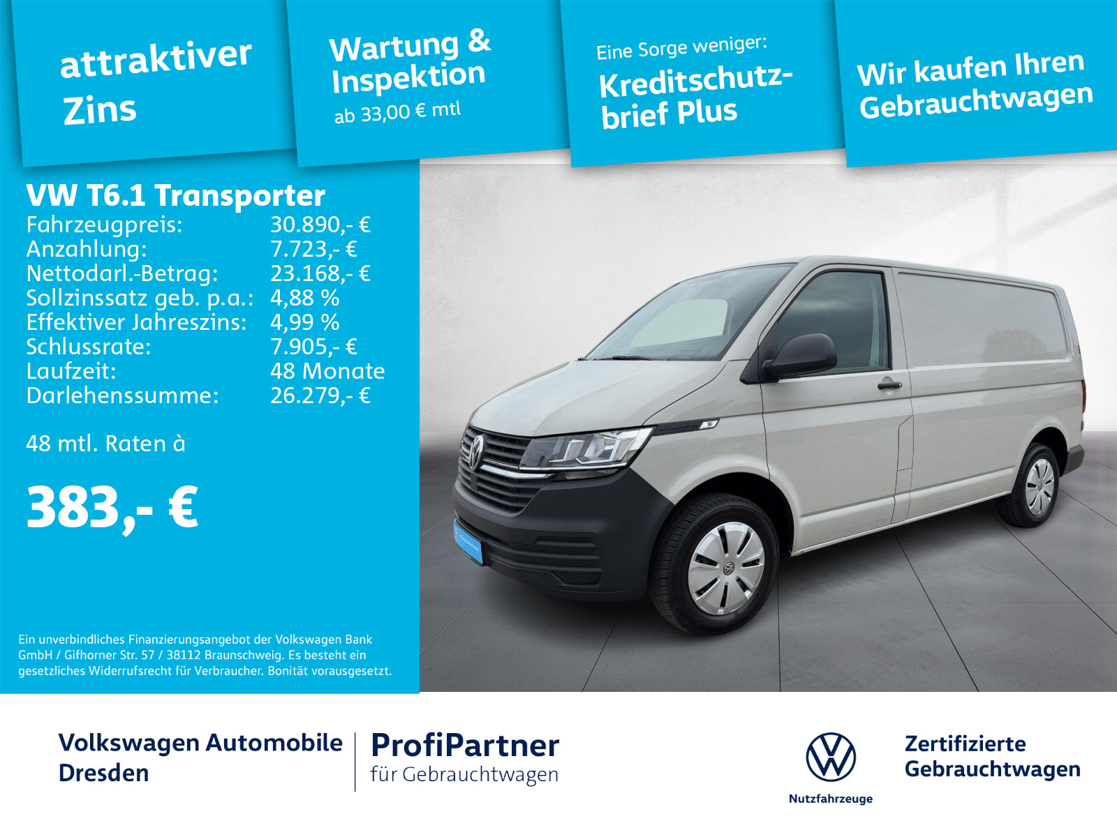 T6.1 Kasten 2,0 TDI KLIMA SHZ PDC FLÜGELTÜREN