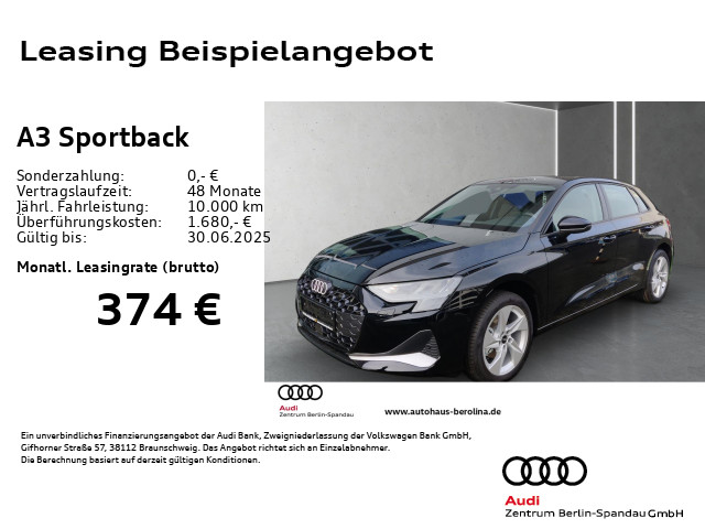 A3 Sportback 30 TFSI Adv. S tronic *GRA*PDC+*