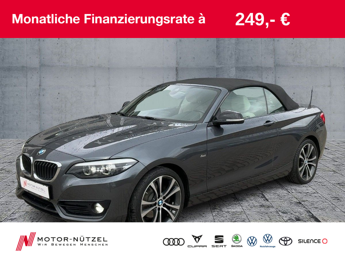 220d Cabrio SPORT LED+NAVI+SHZ+2xPDC+GRA+DAB+17"