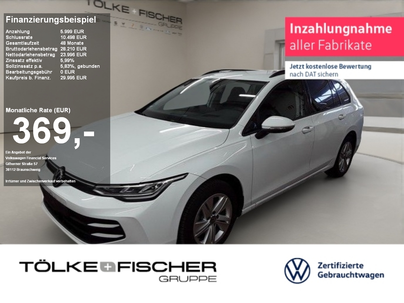 Golf VIII Variant 1.5 eTSI 85 kW Life Virtual