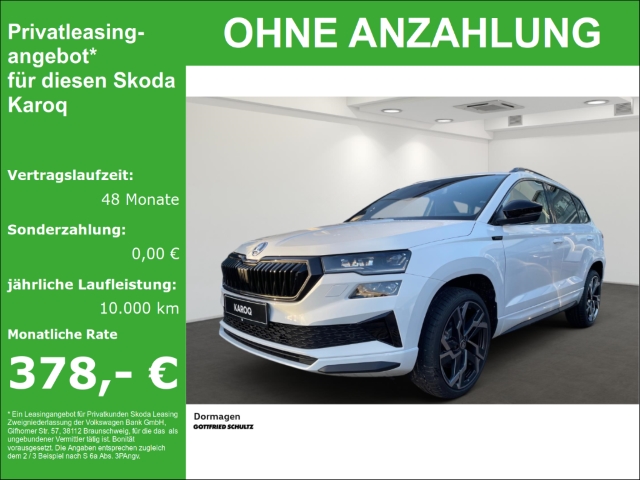 Karoq Sportline 1.5 TSI DSG AHK PANO MATRIX NAVI CANTON